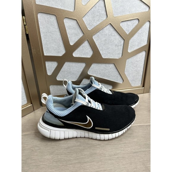 Nike Women Free 5.0 sz 8 Running Shoes Blue black 308975 Lace Up sneakers - Picture 2 of 10